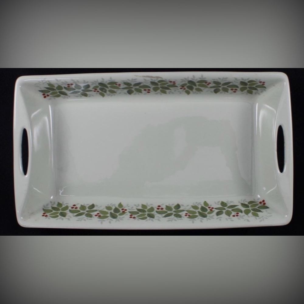 Figgjo Norway Brazil Rectangular Baker w/ handles hand painted silk screened